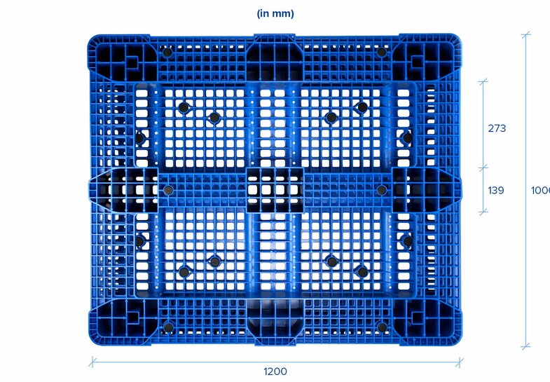 Dimensions de nos palettes : universellement applicable et normalisé pour tous les systèmes de convoyeurs.